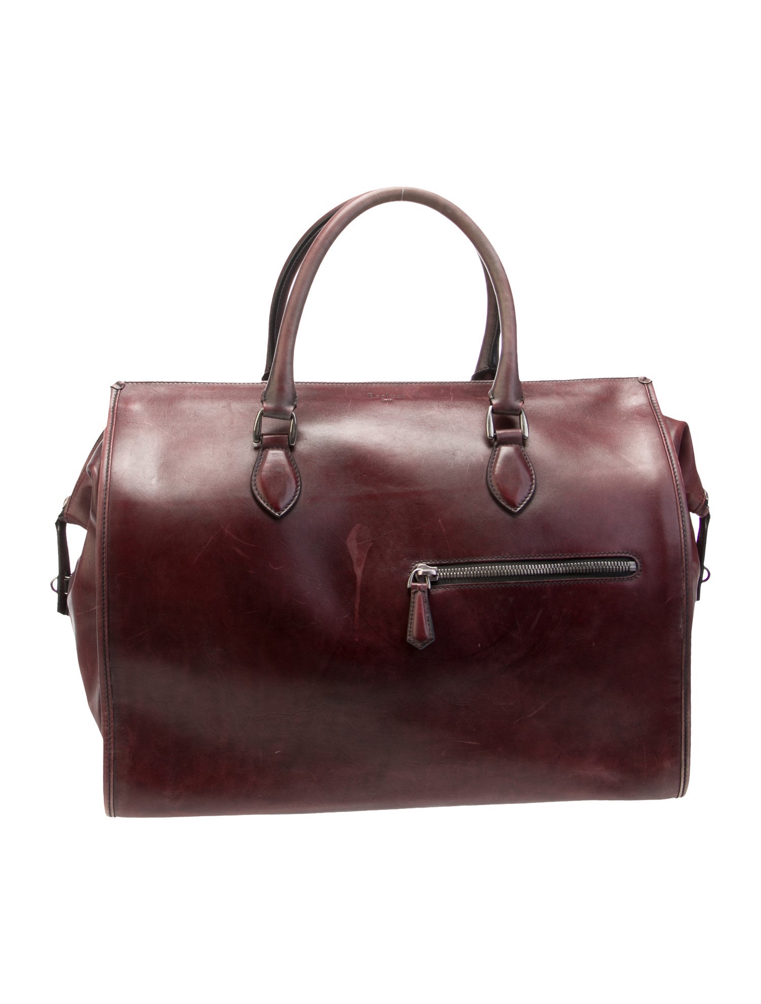 Berluti Leather Top Handle Bag